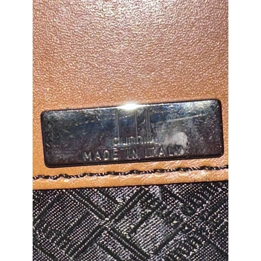 DUNHILL BLACK CALFSKIN LEATHER DOCUMENT CASE BRIEFCASE BAG 100% GENUINE ~$1550